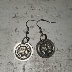 4/$20 Coin dangle earrings